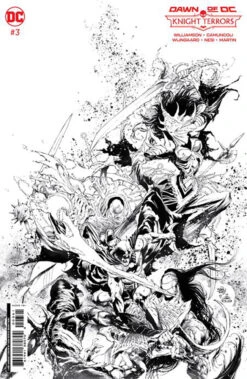 Knight Terrors #3 (Cover G Ivan Reis Black & White Card Stock Variant)